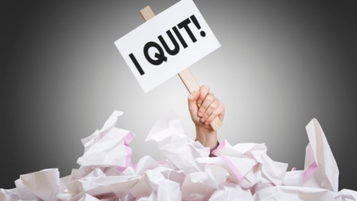 i quit sign